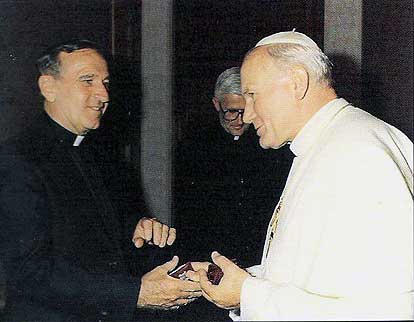 Fr. Haley With Pope