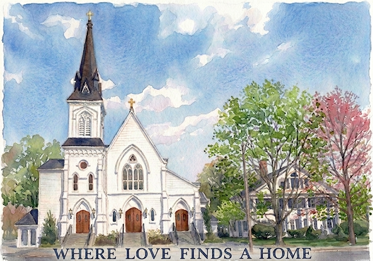 Watercolor w Where Love Finds a Home